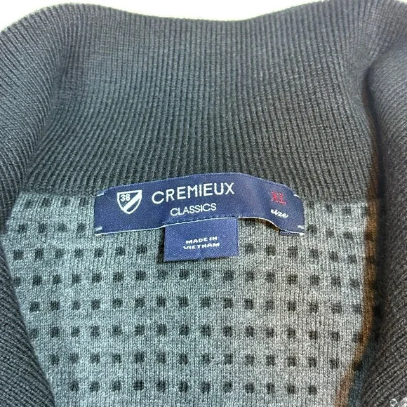 Daniel Cremieux Classics Men'sFull Zip Fleece Lined Vest Dark Gray Black Size XL - Picture 2 of 8